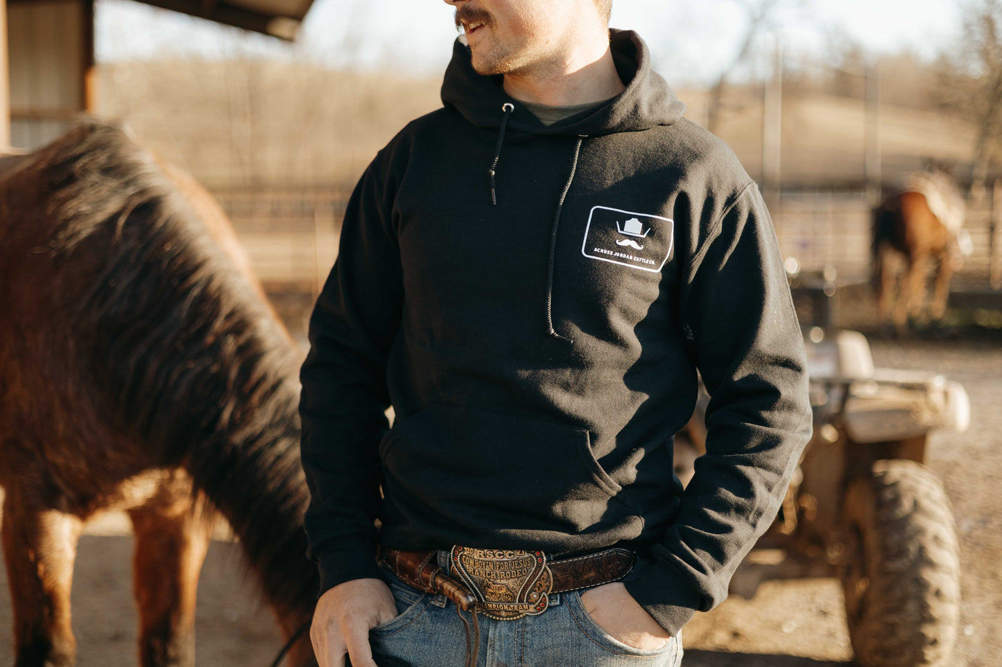 Black Hoodie with Original Logo