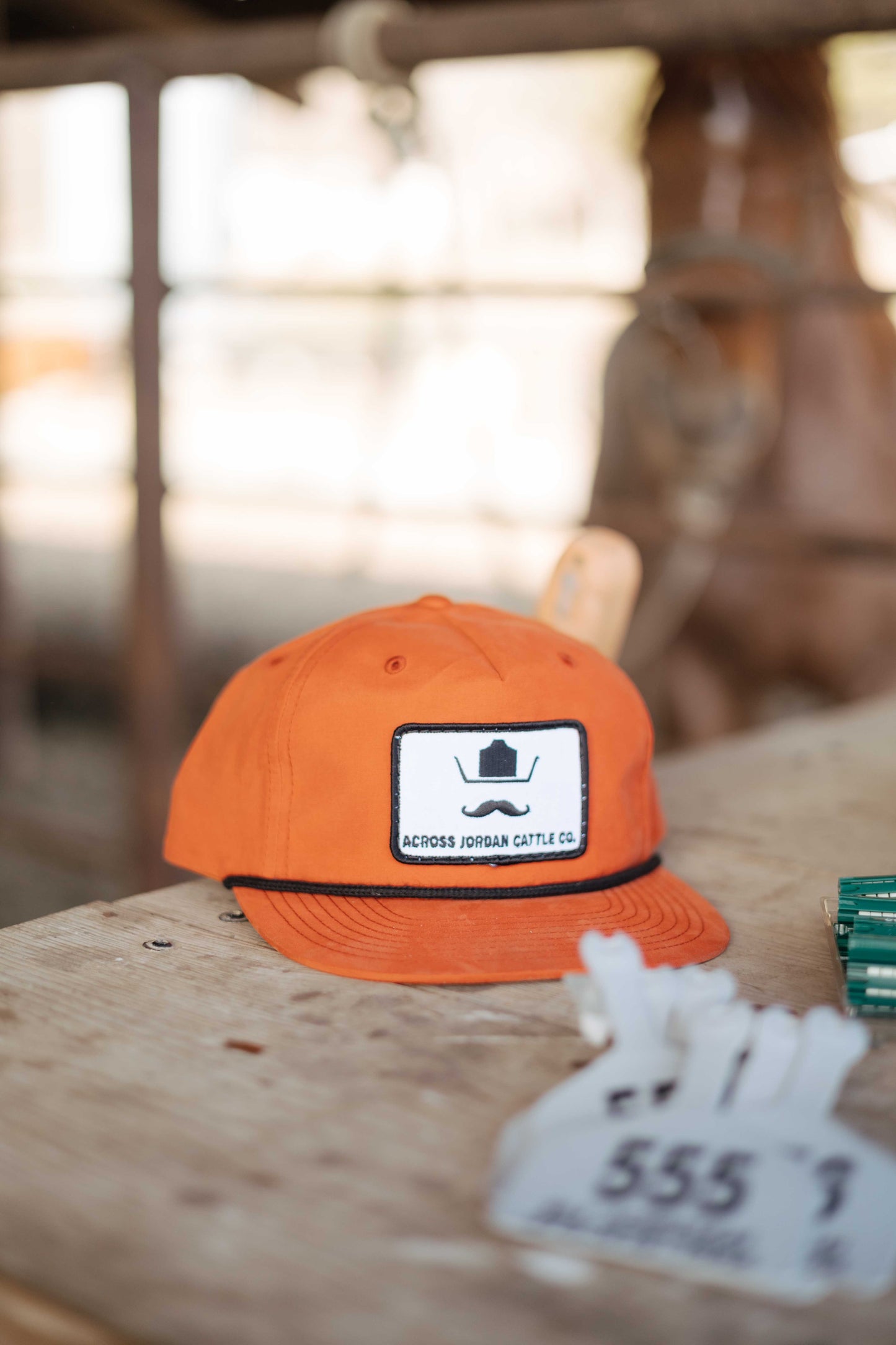 Blaze-Orange Rope Hat